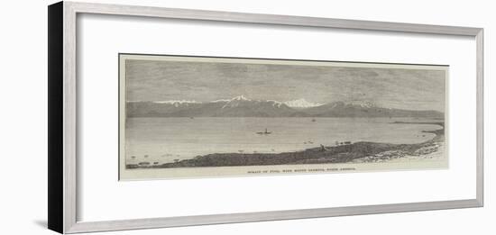 Strait of Fuca, with Mount Olympus, North America-null-Framed Giclee Print