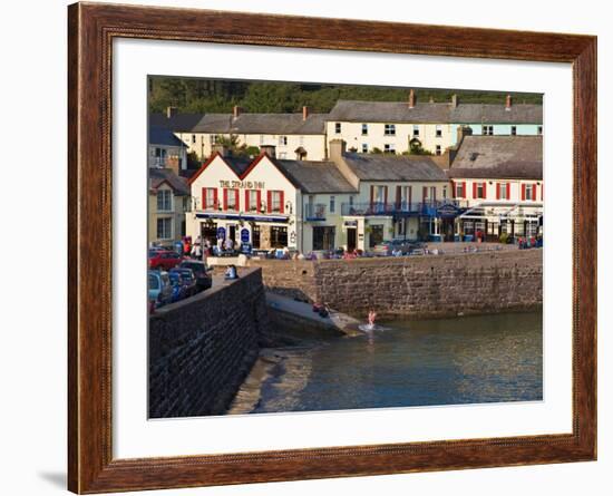 Strand Inn and Cove, Dunmore East, County Waterford, Ireland-null-Framed Photographic Print