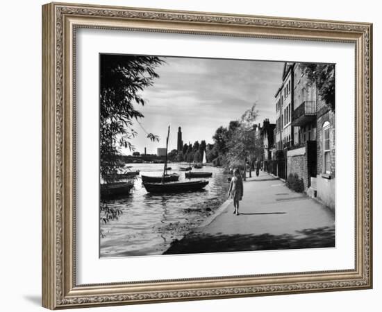 Strand-On-The-Green-Fred Musto-Framed Photographic Print