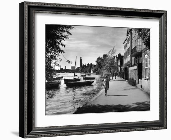 Strand-On-The-Green-Fred Musto-Framed Photographic Print