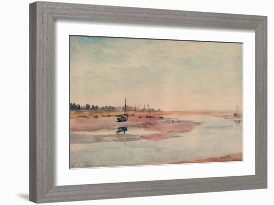 Stranded Fishing Boats, Maldon, 1933-Philip Wilson Steer-Framed Giclee Print