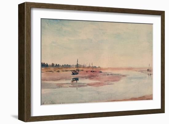 Stranded Fishing Boats, Maldon, 1933-Philip Wilson Steer-Framed Giclee Print