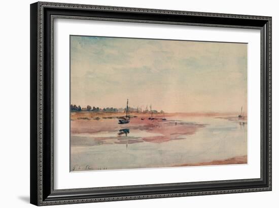 Stranded Fishing Boats, Maldon, 1933-Philip Wilson Steer-Framed Giclee Print