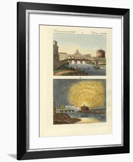 Strange Buildings in Rome-null-Framed Giclee Print