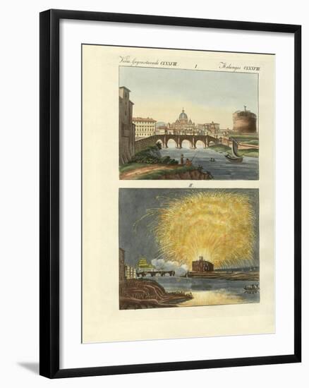 Strange Buildings in Rome--Framed Giclee Print