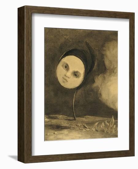 Strange Flower (Little Sister of the Poor), 1880-Odilon Redon-Framed Giclee Print