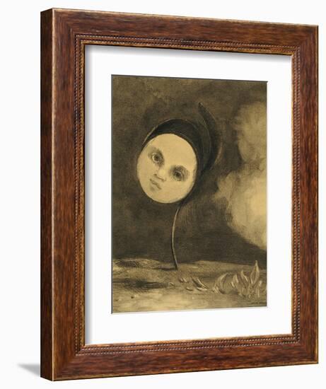 Strange Flower (Little Sister of the Poor), 1880-Odilon Redon-Framed Giclee Print