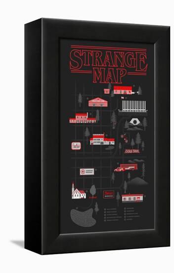 Strange Map-Robert Farkas-Framed Stretched Canvas