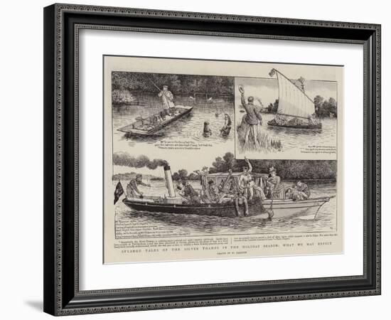 Strange Tales of the Silver Thames in the Holiday Season, What We May Expect-William Ralston-Framed Giclee Print