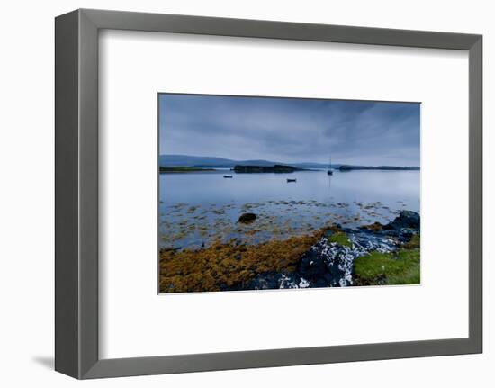 Strange Twilight Seascape of Loch Dunvegan on the Isle of Skye-Charles Bowman-Framed Photographic Print