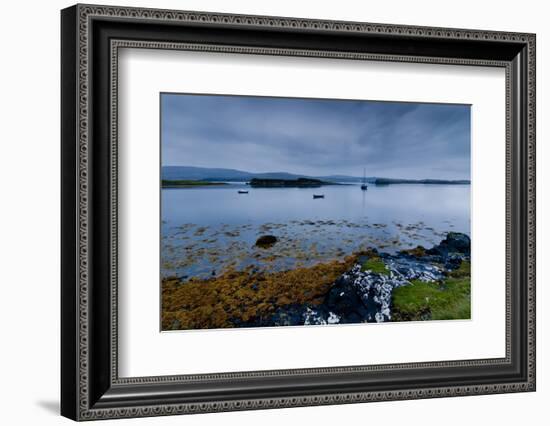 Strange Twilight Seascape of Loch Dunvegan on the Isle of Skye-Charles Bowman-Framed Photographic Print