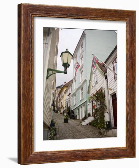 Strangebakken Street, Stransidden District, Bergen, Hordaland, Norway, Scandinavia, Europe-Marco Cristofori-Framed Photographic Print