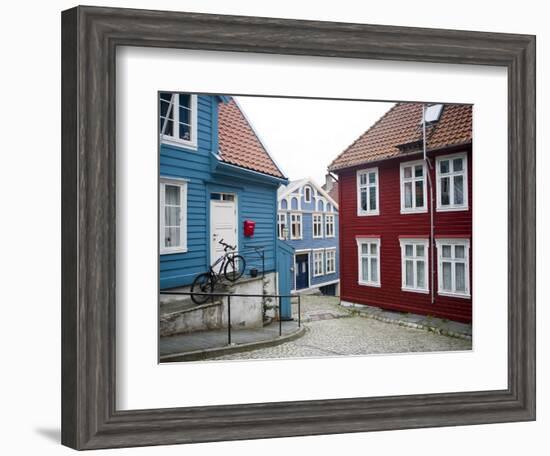 Strangehagen Street, Stransidden District, Bergen, Hordaland, Norway, Scandinavia, Europe-Marco Cristofori-Framed Photographic Print