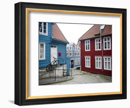 Strangehagen Street, Stransidden District, Bergen, Hordaland, Norway, Scandinavia, Europe-Marco Cristofori-Framed Photographic Print