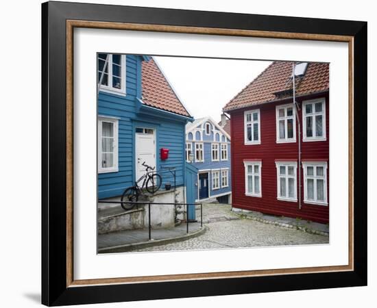 Strangehagen Street, Stransidden District, Bergen, Hordaland, Norway, Scandinavia, Europe-Marco Cristofori-Framed Photographic Print