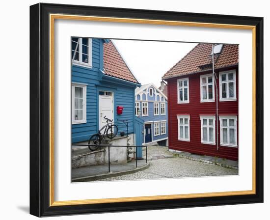 Strangehagen Street, Stransidden District, Bergen, Hordaland, Norway, Scandinavia, Europe-Marco Cristofori-Framed Photographic Print