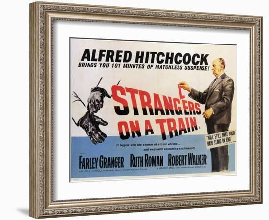 Strangers on a Train, 1951-null-Framed Art Print