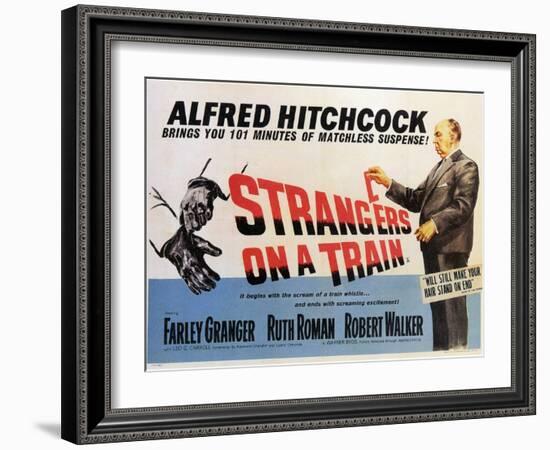 Strangers on a Train, 1951-null-Framed Art Print