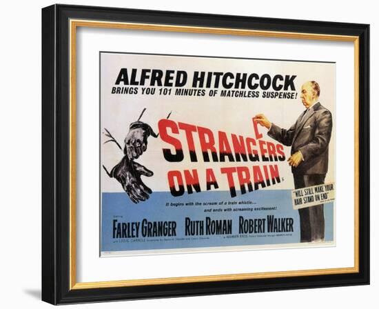 Strangers on a Train, 1951-null-Framed Art Print