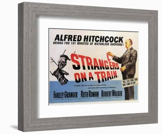 Strangers on a Train, 1951-null-Framed Art Print