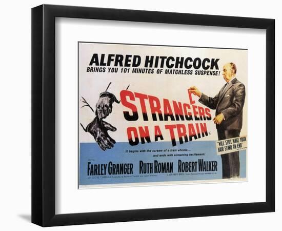 Strangers on a Train, 1951-null-Framed Art Print