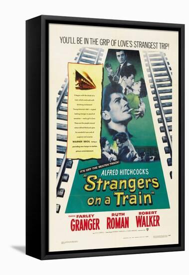 Strangers on a Train 1951-null-Framed Premier Image Canvas
