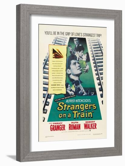 Strangers on a Train 1951-null-Framed Giclee Print