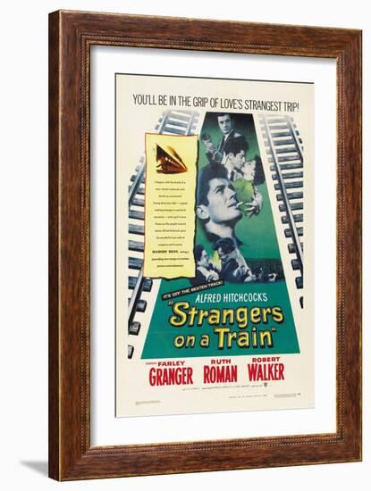 Strangers on a Train 1951-null-Framed Giclee Print