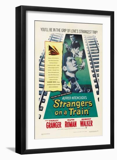 Strangers on a Train 1951-null-Framed Giclee Print