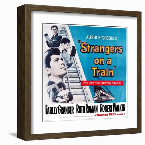 Strangers on a Train, 1951-null-Framed Art Print