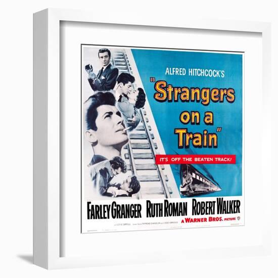 Strangers on a Train, 1951-null-Framed Art Print