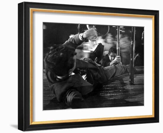 Strangers On A Train, Robert Walker, Farley Granger, 1951-null-Framed Photo