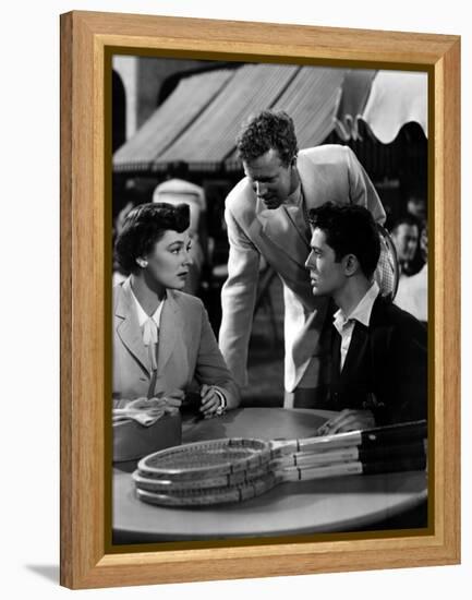 Strangers on a Train, Ruth Roman, Farley Granger, 1951-null-Framed Stretched Canvas