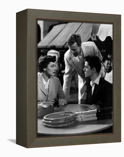 Strangers on a Train, Ruth Roman, Farley Granger, 1951-null-Framed Stretched Canvas