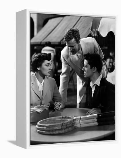 Strangers on a Train, Ruth Roman, Farley Granger, 1951-null-Framed Stretched Canvas