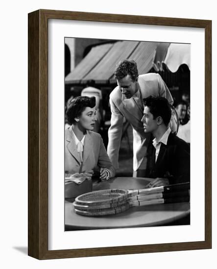 Strangers on a Train, Ruth Roman, Farley Granger, 1951-null-Framed Photo