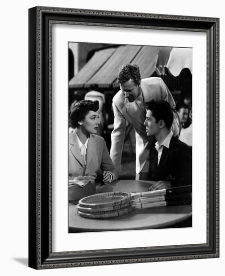 Strangers on a Train, Ruth Roman, Farley Granger, 1951-null-Framed Photo