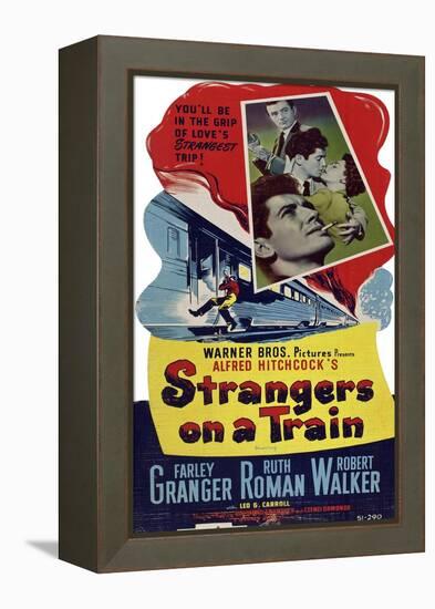 STRANGERS ON A TRAIN-null-Framed Stretched Canvas