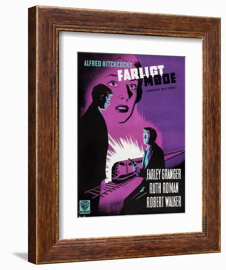 Strangers on a Train-null-Framed Art Print