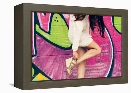 Strap-Maria J Campos-Framed Premier Image Canvas