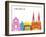 Strasbourg Skyline Pop-paulrommer-Framed Art Print