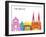 Strasbourg Skyline Pop-paulrommer-Framed Art Print