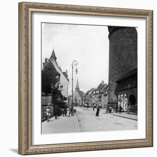 Strassenkarte, Nuremberg, Bavaria, Germany, C1900s-Wurthle & Sons-Framed Photographic Print