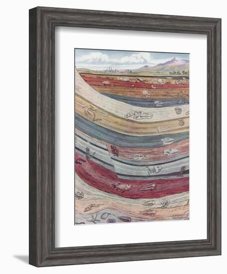 Strata of the Earth's Crust-null-Framed Giclee Print