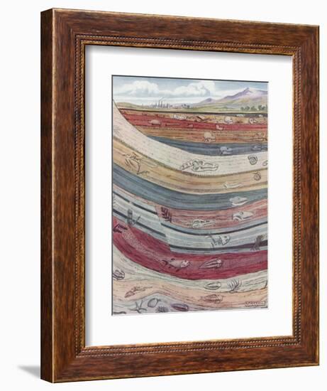 Strata of the Earth's Crust-null-Framed Giclee Print