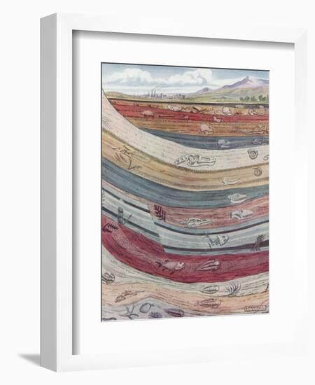 Strata of the Earth's Crust-null-Framed Giclee Print