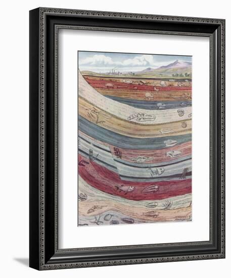 Strata of the Earth's Crust-null-Framed Giclee Print