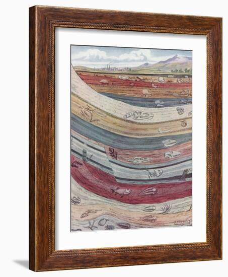 Strata of the Earth's Crust-null-Framed Giclee Print