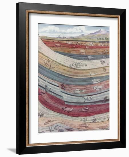 Strata of the Earth's Crust-null-Framed Giclee Print