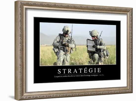 Stratégie: Citation Et Affiche D'Inspiration Et Motivation-null-Framed Photographic Print